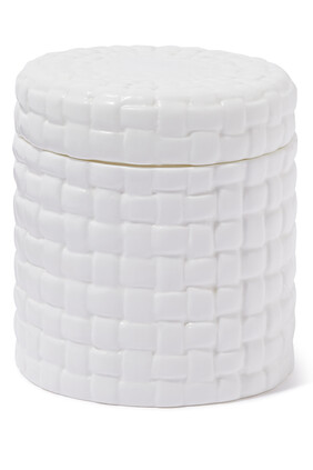 The Mandarin Bone White China Box With Cover